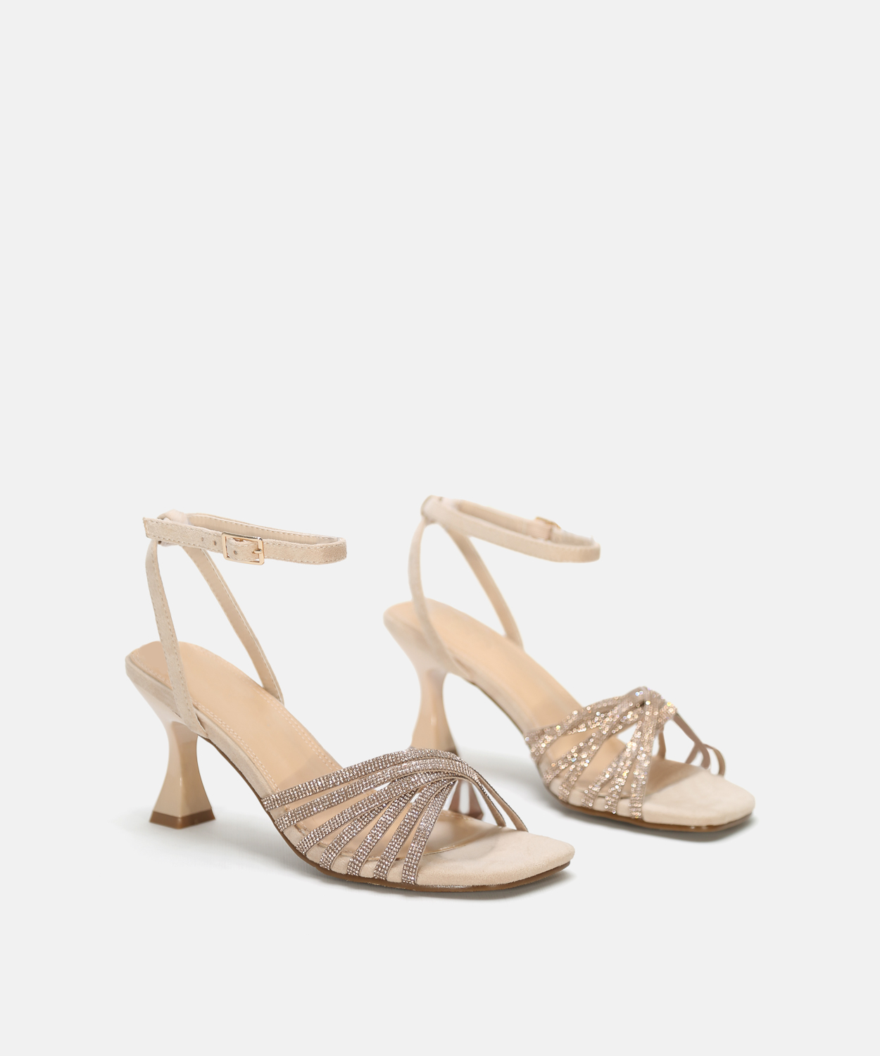 Sand&aacute;lia de salto com strass image number null